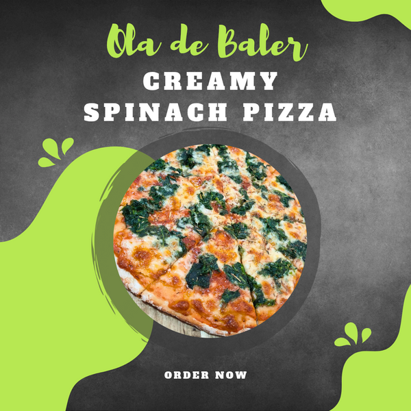 OLA Creamy Spinach Pizza