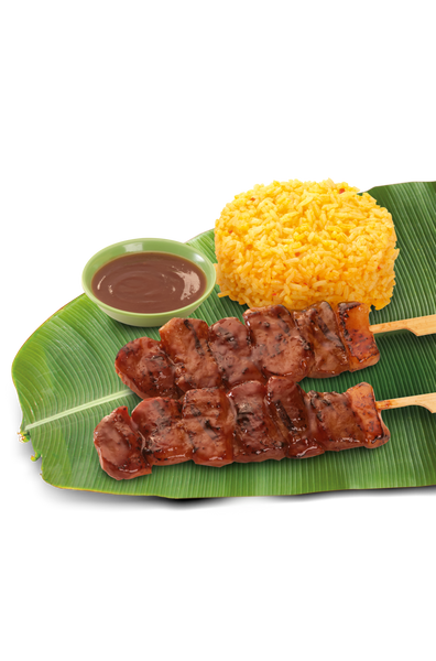 INASAL  2 stick Pork BBQ with Peanut Sauce and Java Rice