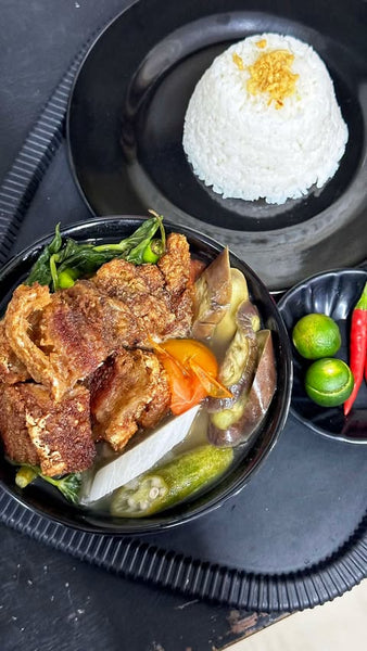 SM-Crispy bagnet sinigang with rice
