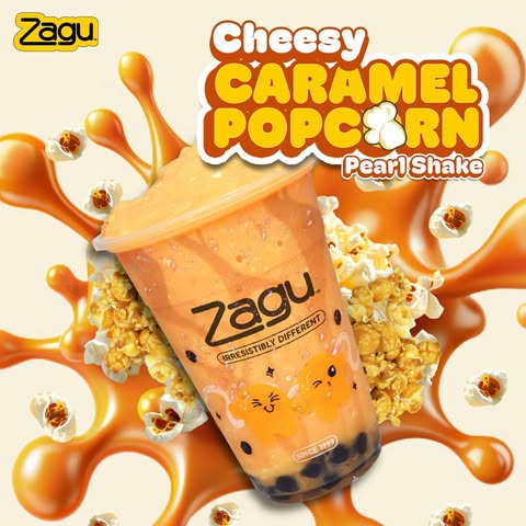 Zagu Cheesy Caramel Popcorn