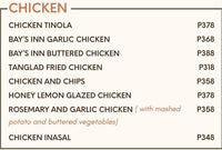 Bays Inn House Specialties (CHICKEN)