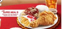 1-pc. Chickenjoy w/ Fries & Half Jolly Spaghetti Super Meal (Super Meal B)