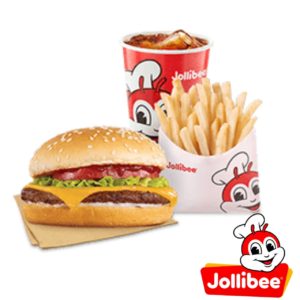 Jollibee Champ Jr w/ fries & drink