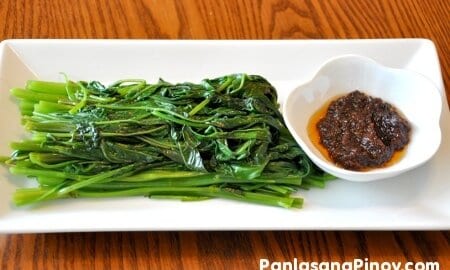 Chowking Kangkong with Bagoong