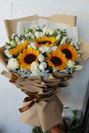 Stan 5 pcs Sunflower with Rose