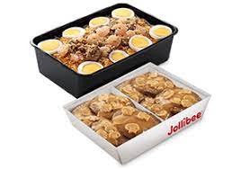 Jollibee Burgersteak with Family Palabok Pan